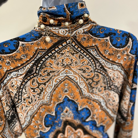 Free People Eclipse combo chase me stylish colorful top/blouse - Picture 14 of 16